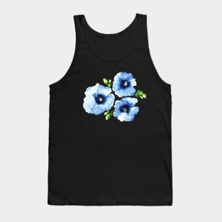 Pansy Flower Watercolor Painting Tank Top